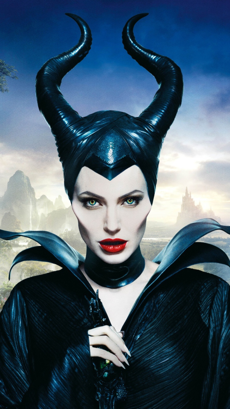 Das Angelina Jolie In Maleficent Wallpaper 750x1334