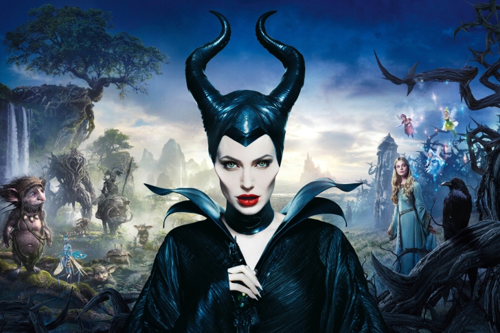 Обои Angelina Jolie In Maleficent