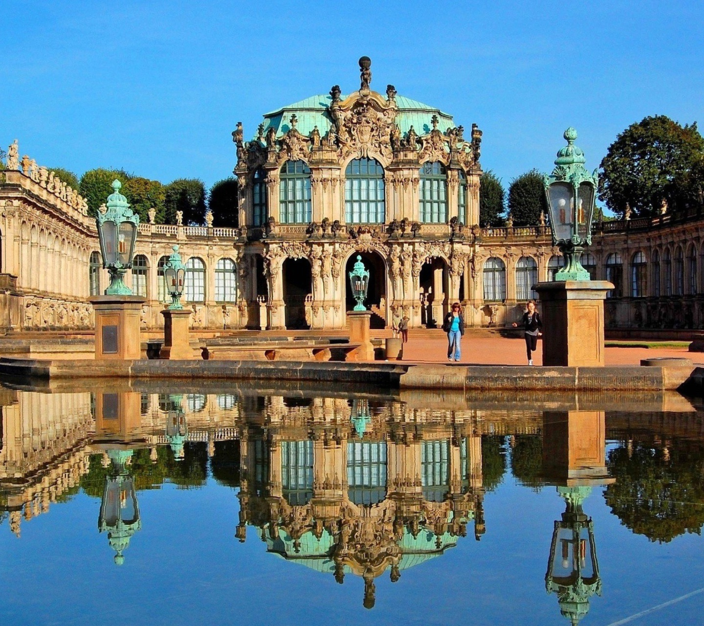 Обои Dresden Zwinger Palace 1440x1280