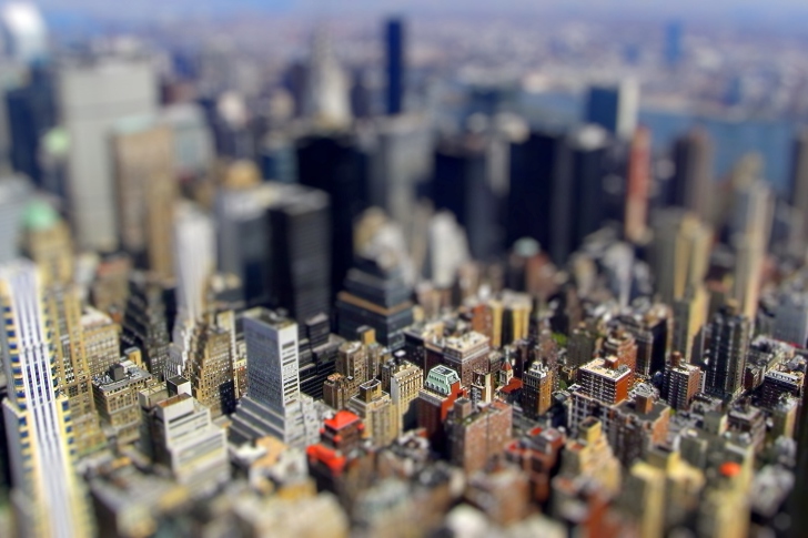 Fondo de pantalla Tilt-Shift New York City