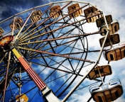 Das Ferris Wheel Wallpaper 176x144