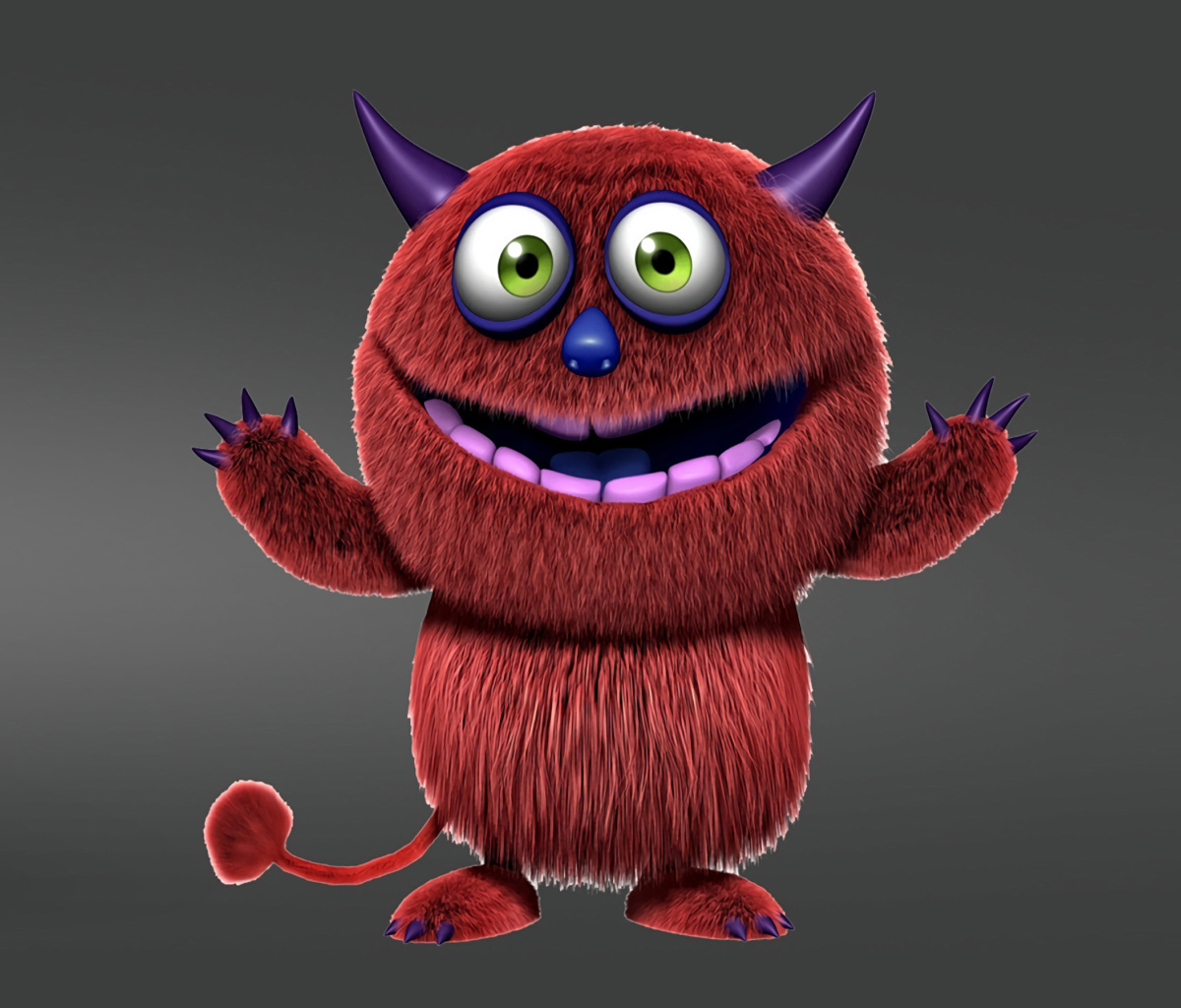 Das Red Evil Monster Wallpaper 1200x1024