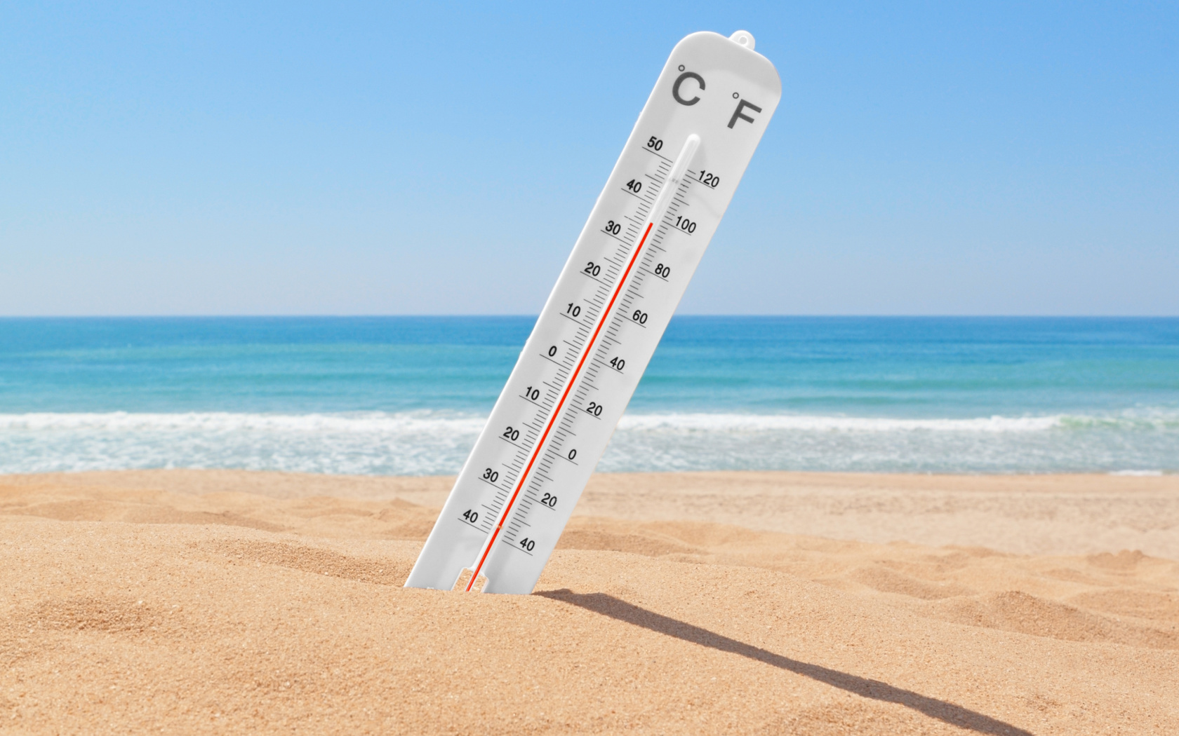 Thermometer on Beach screenshot #1 1680x1050