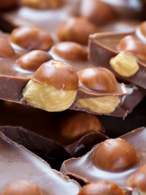 Sfondi Hazelnut Chocolate 480x640