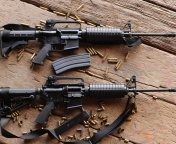 Sfondi M4 carbine rifle 176x144