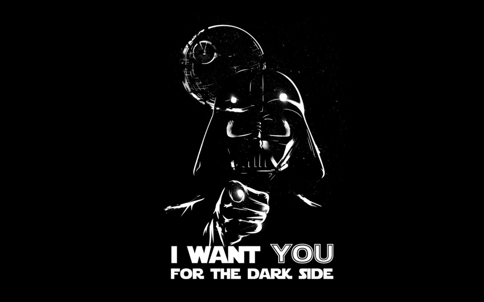 Das Darth Vader's Dark Side Wallpaper 1680x1050
