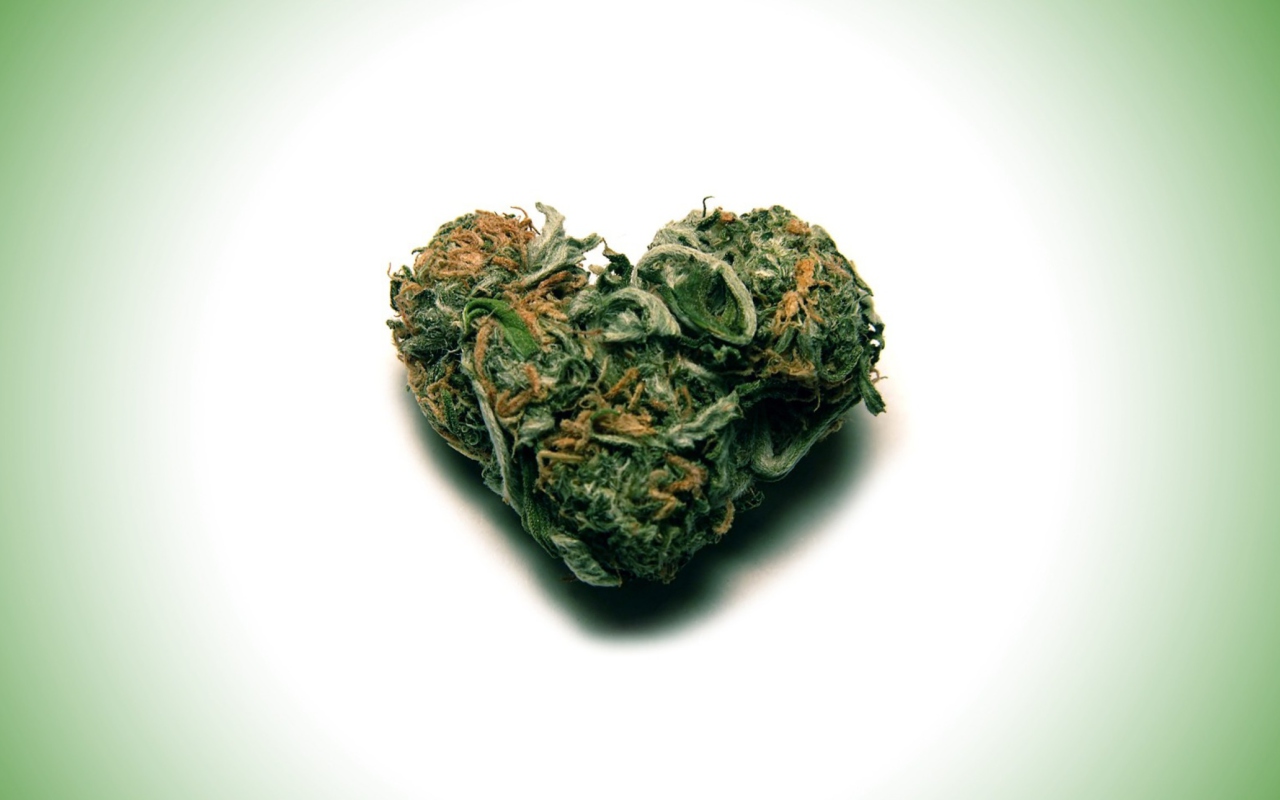 Screenshot №1 pro téma I Love Weed Marijuana 1280x800