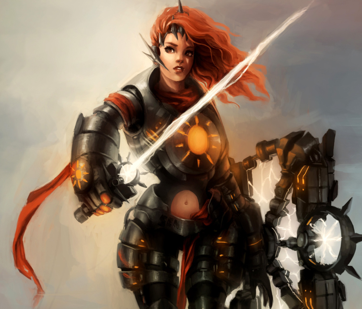 Screenshot №1 pro téma Warrior  Woman with Sword 1200x1024