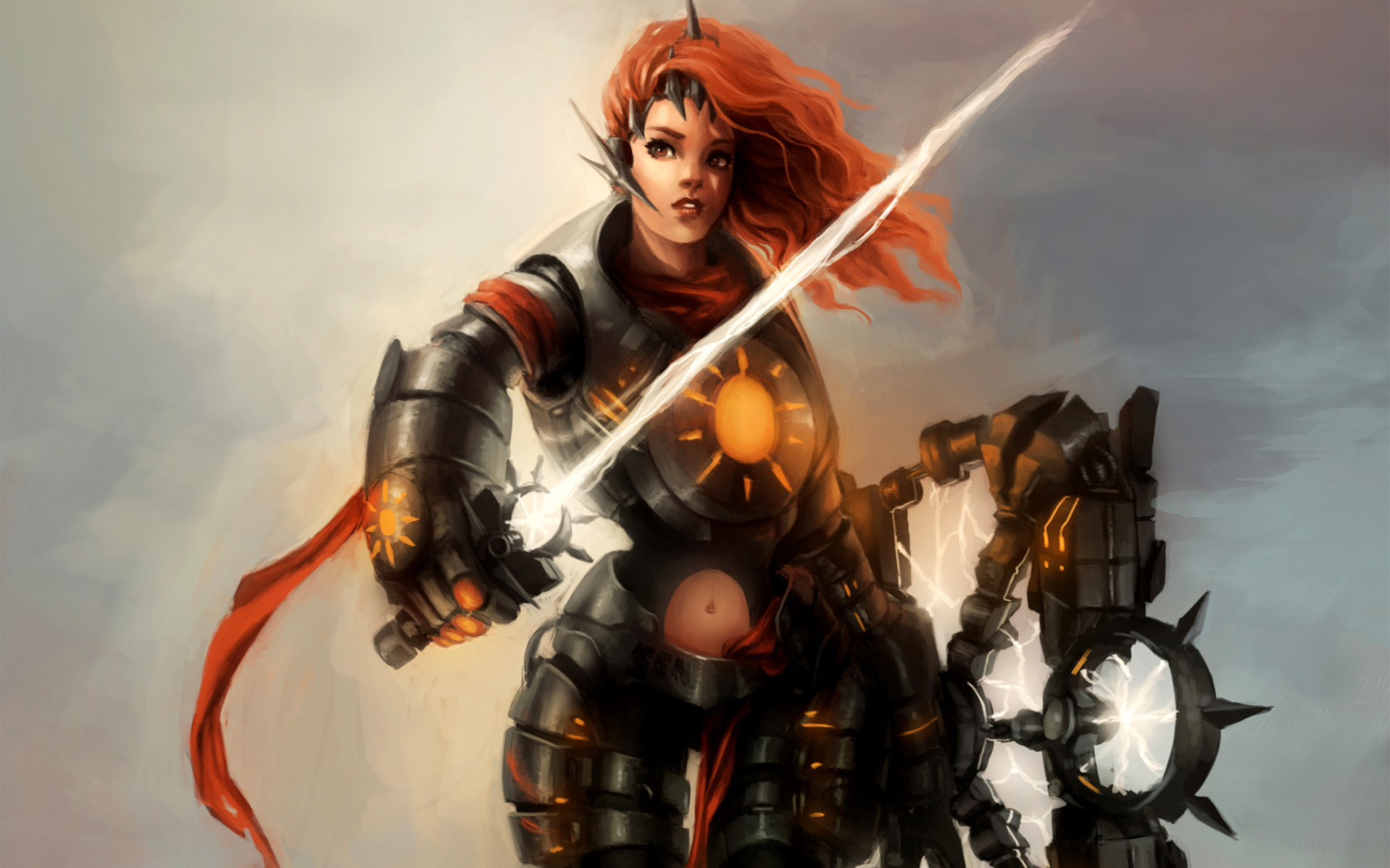 Screenshot №1 pro téma Warrior  Woman with Sword 1680x1050