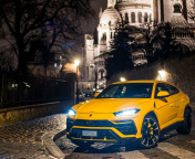 Screenshot №1 pro téma Yellow Lamborghini Urus Super SUV 176x144