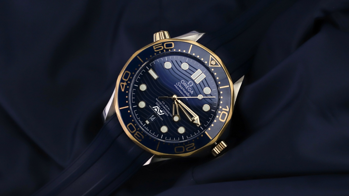 Das Mens Omega Seamaster Watches Wallpaper 1366x768