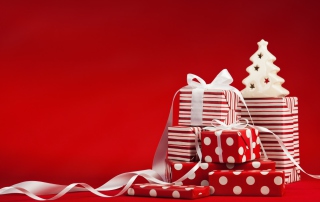 White And Red Christmas - Obrázkek zdarma pro LG Optimus M