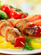 Sfondi Shish kebab from pork recipe 132x176