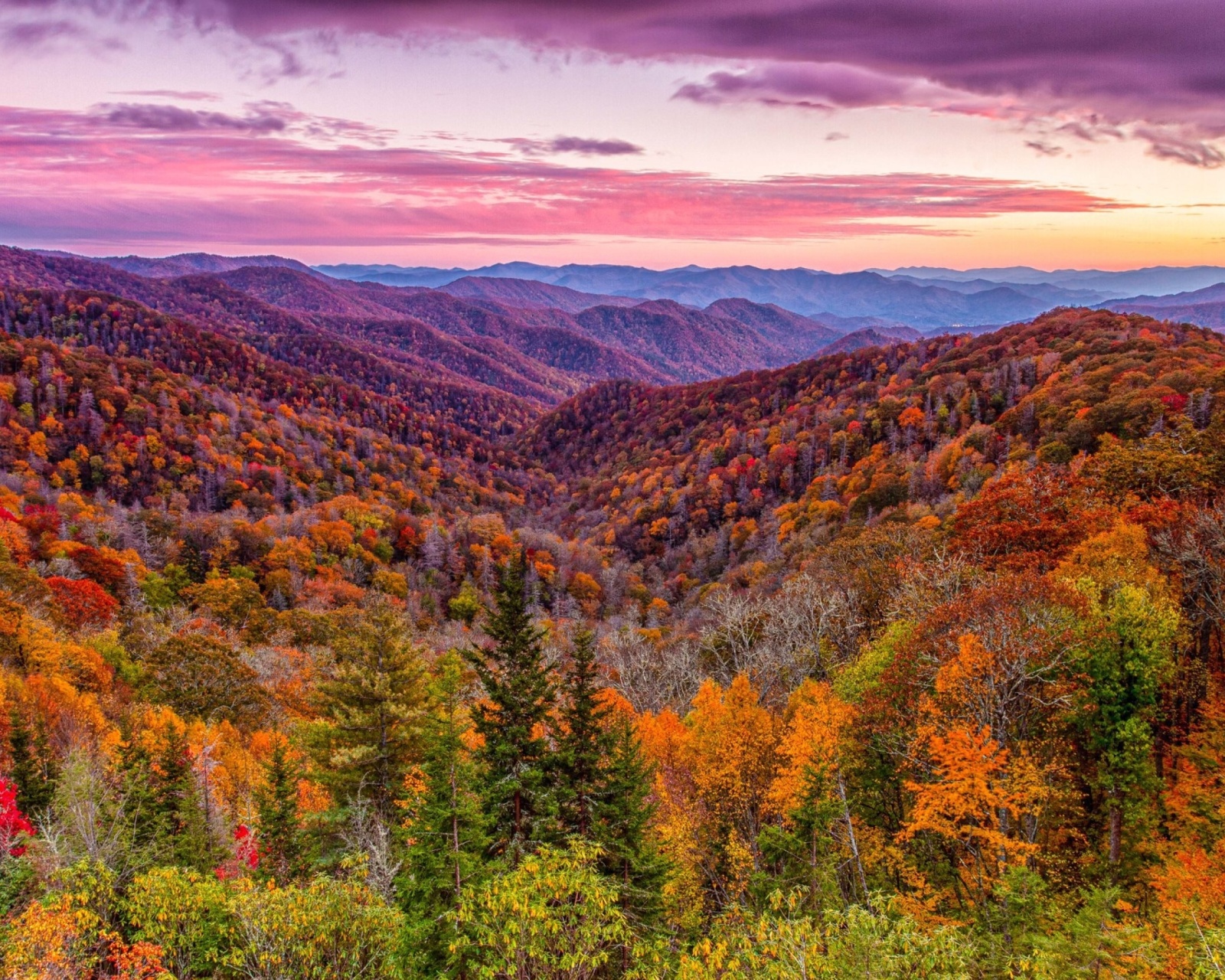 Autumn Mountains Alpine Panorama screenshot #1 1600x1280