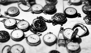 Vintage Pocket Watches Background for Android, iPhone and iPad