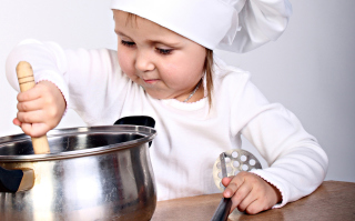 Young Chef Background for Android, iPhone and iPad