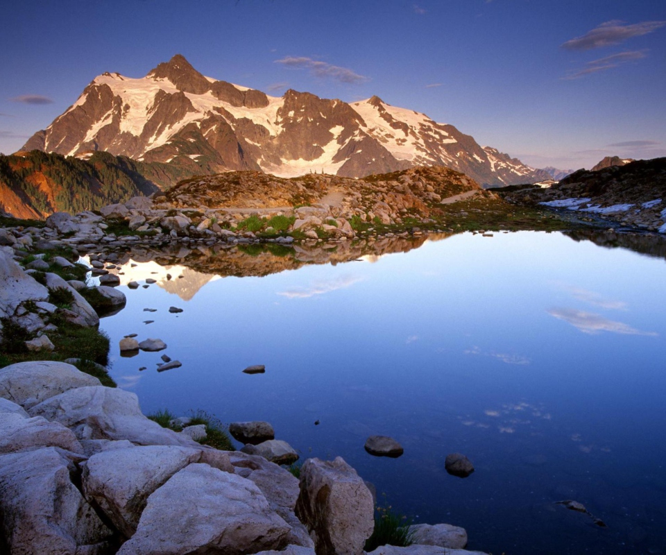 Screenshot №1 pro téma Mount Shuksan at Sunset - Washington 960x800