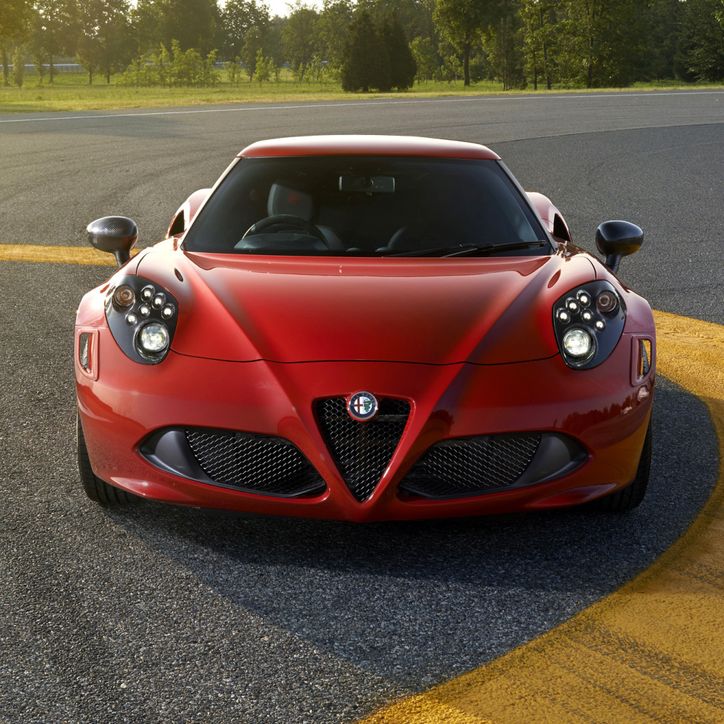 Fondo de pantalla Alfa Romeo 4C Front View 1024x1024