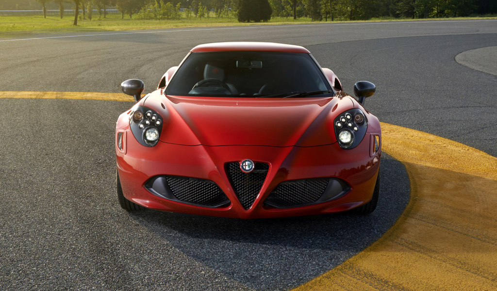 Alfa Romeo 4C Front View wallpaper 1024x600