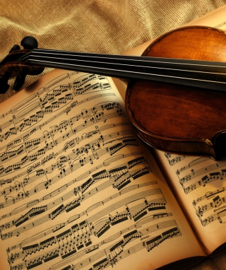 Violin And Notes - Obrázkek zdarma pro Nokia C1-01