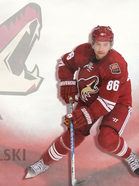 Wojtek Wolski Phoenix Coyotes wallpaper 480x640