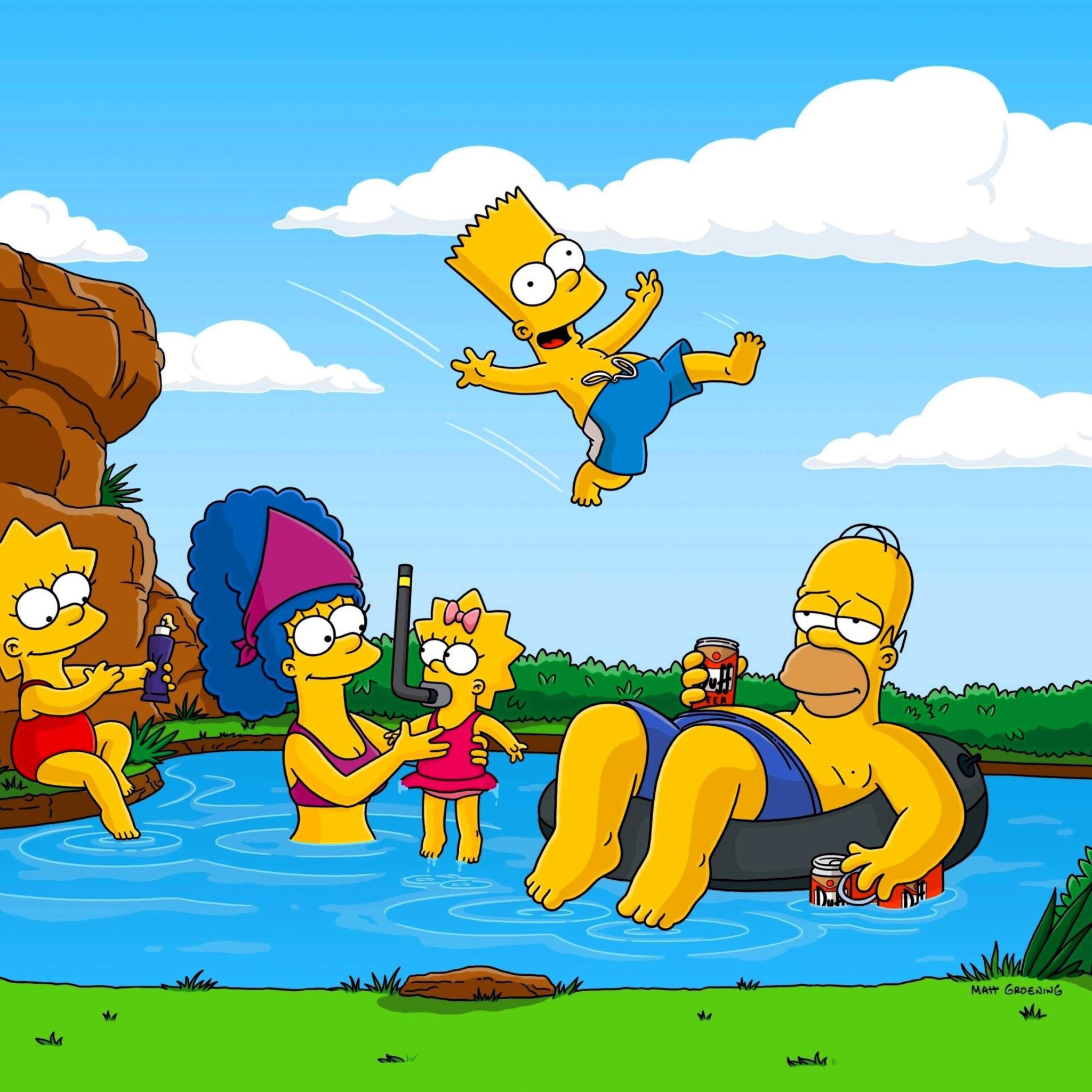 Das Simpsons Wallpaper 2048x2048