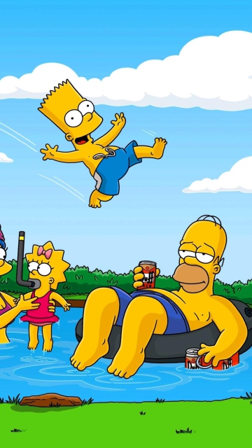Das Simpsons Wallpaper 360x640
