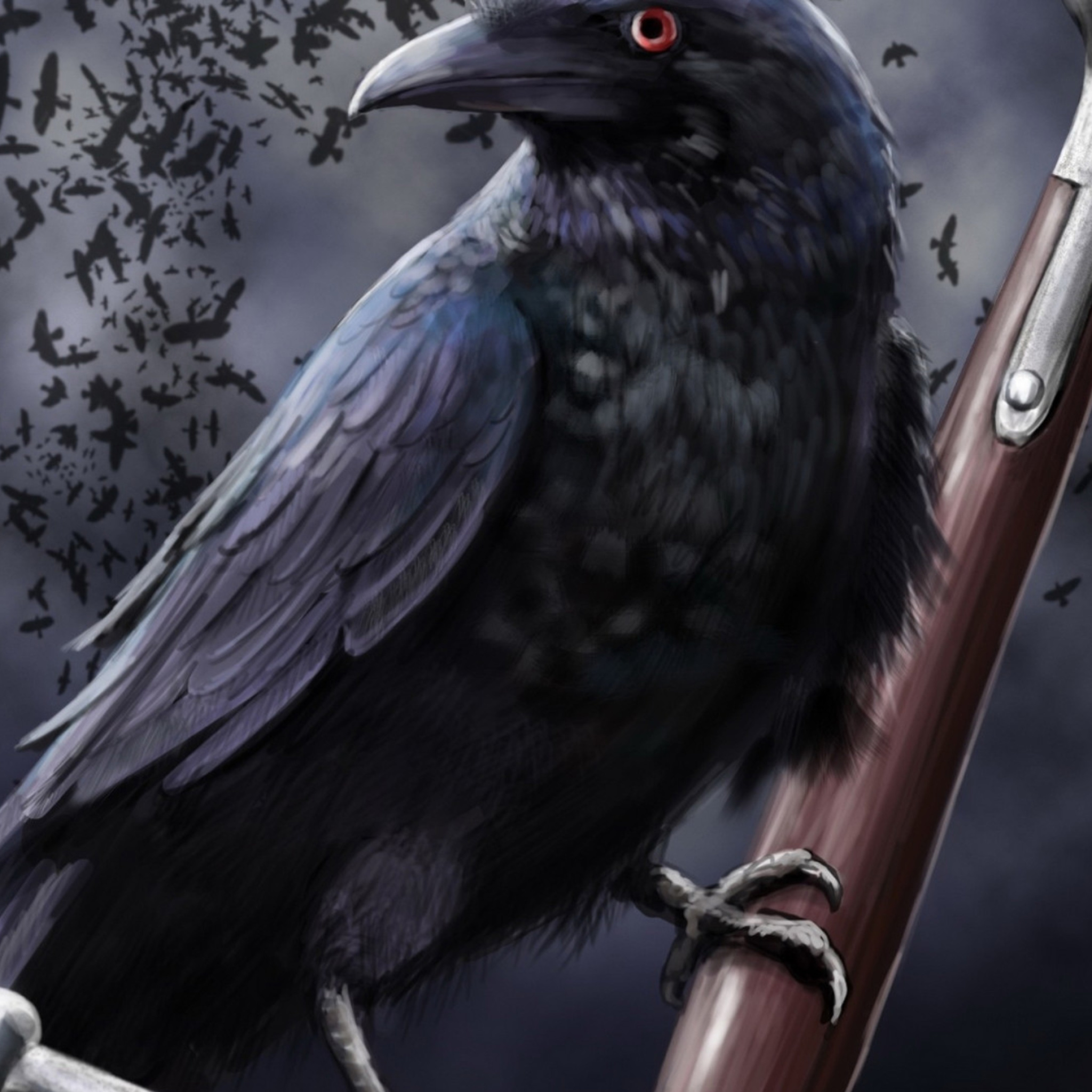 Das Raven Wallpaper 2048x2048