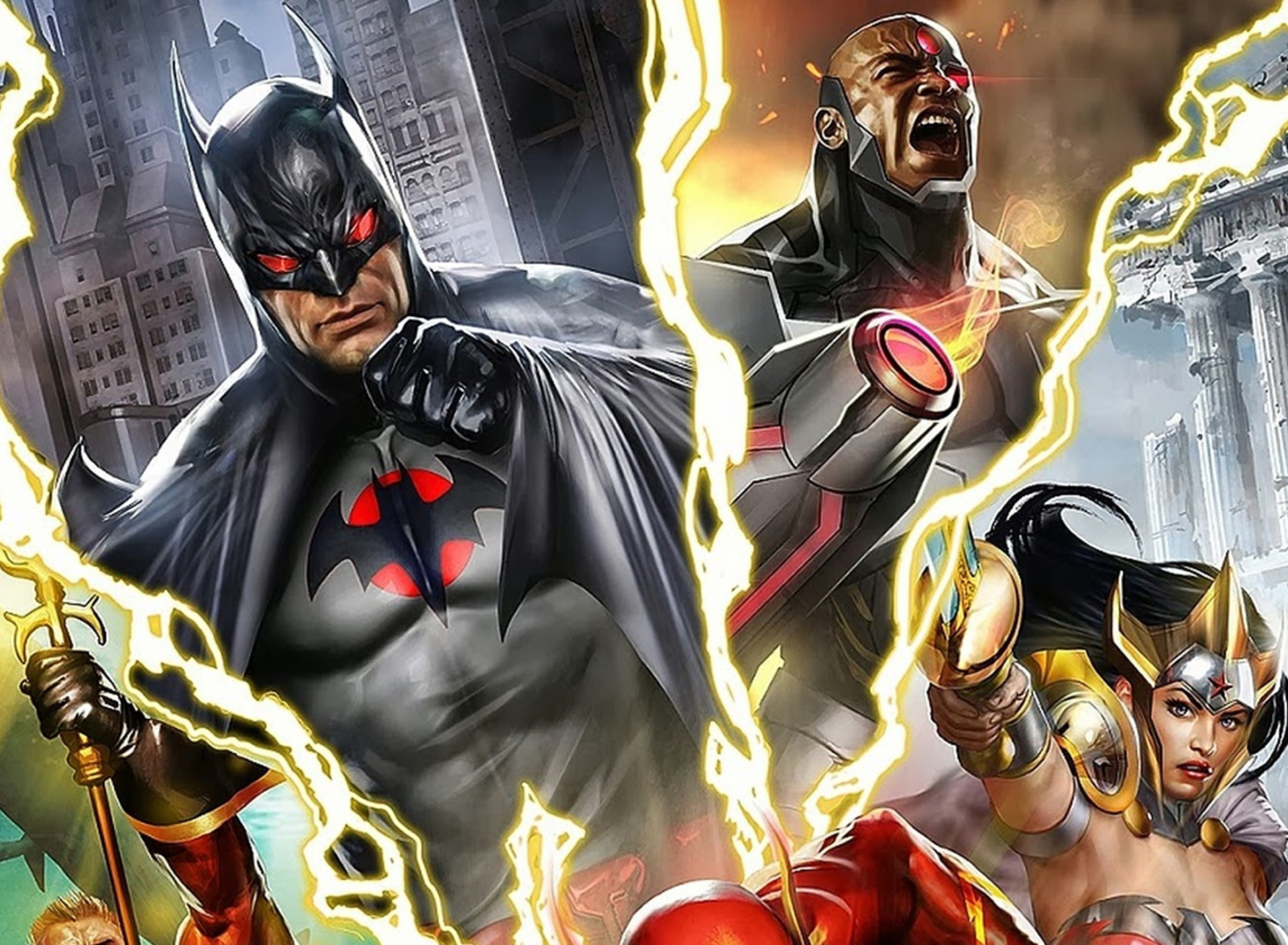 Das Justice League: The Flashpoint Paradox Wallpaper 1920x1408