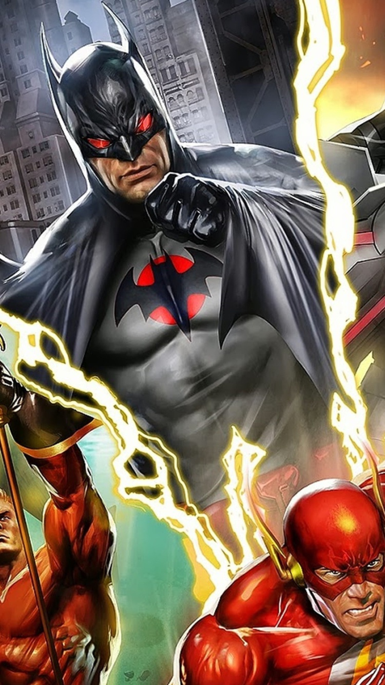 Обои Justice League: The Flashpoint Paradox 750x1334