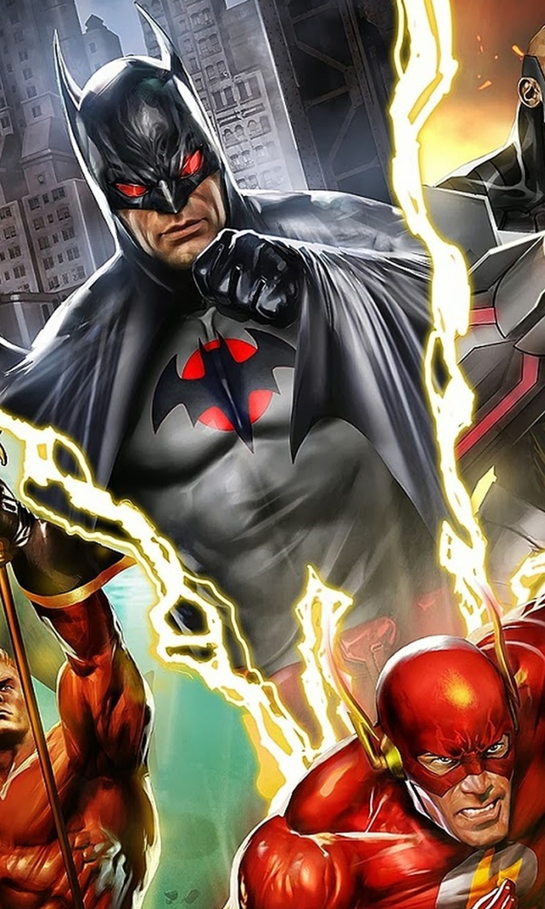 Das Justice League: The Flashpoint Paradox Wallpaper 768x1280