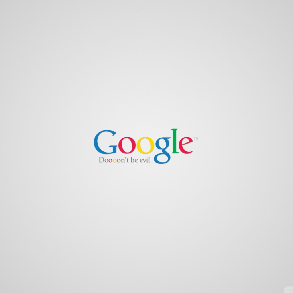 Das Google - Don't be evil Wallpaper 1024x1024