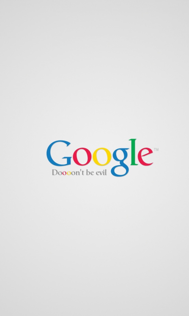Das Google - Don't be evil Wallpaper 768x1280