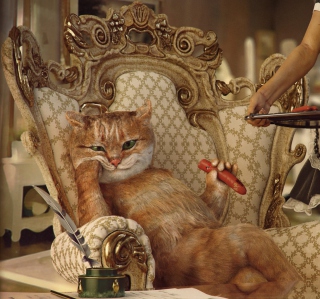 Cat The Boss - Obrázkek zdarma pro iPad mini