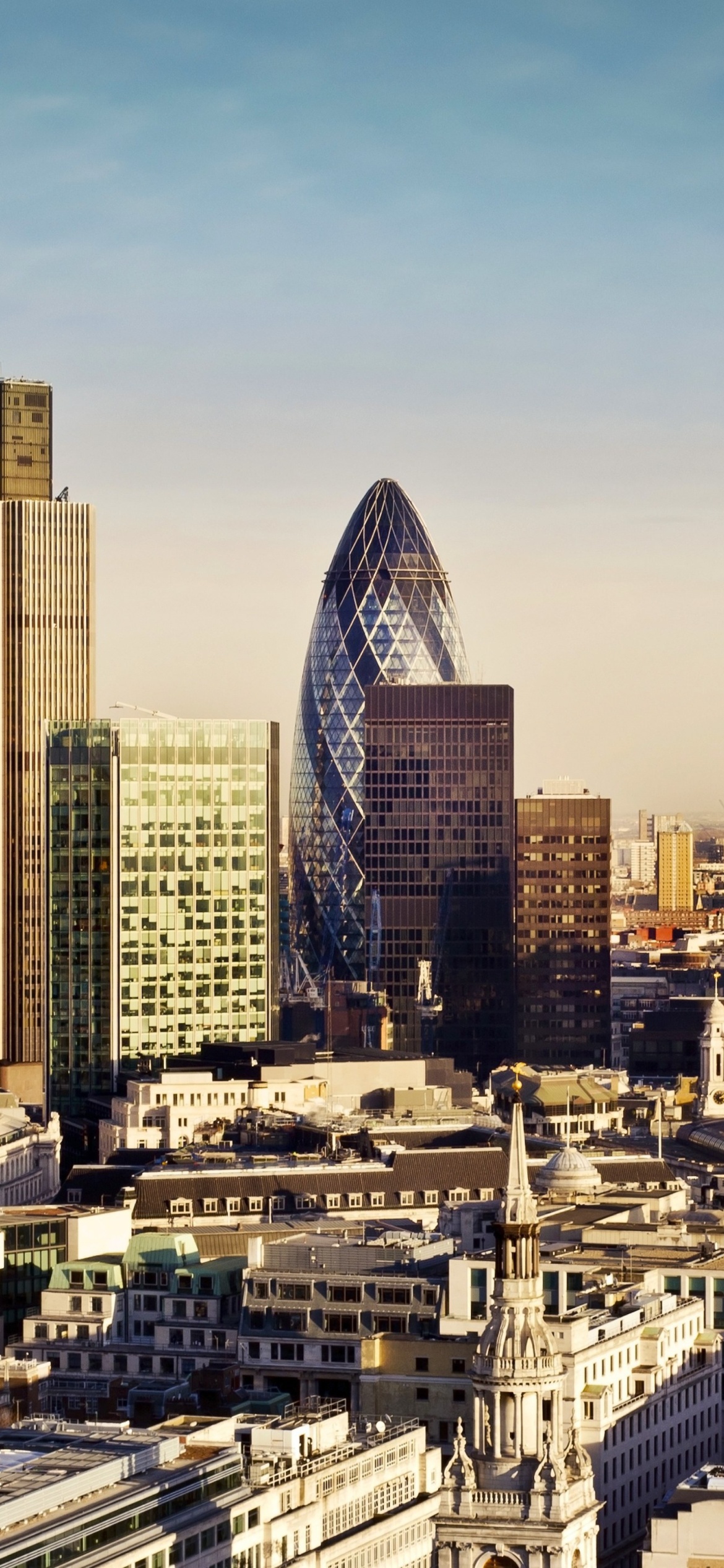Screenshot №1 pro téma London Skyscraper District with 30 St Mary Axe 1170x2532