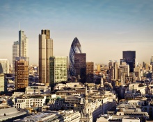 Das London Skyscraper District with 30 St Mary Axe Wallpaper 220x176