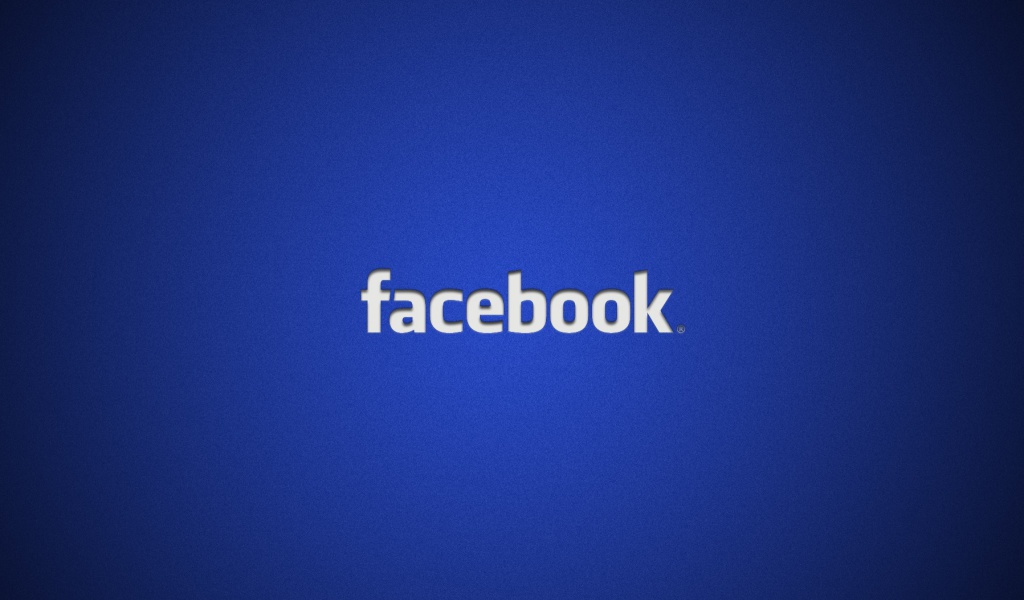 Das Facebook Logo Wallpaper 1024x600