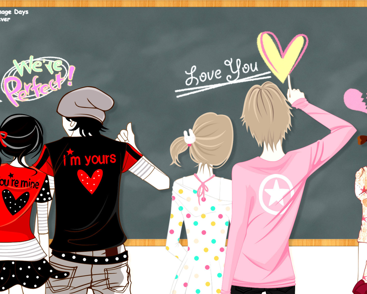 Das Teenagers Day in School Wallpaper 1280x1024