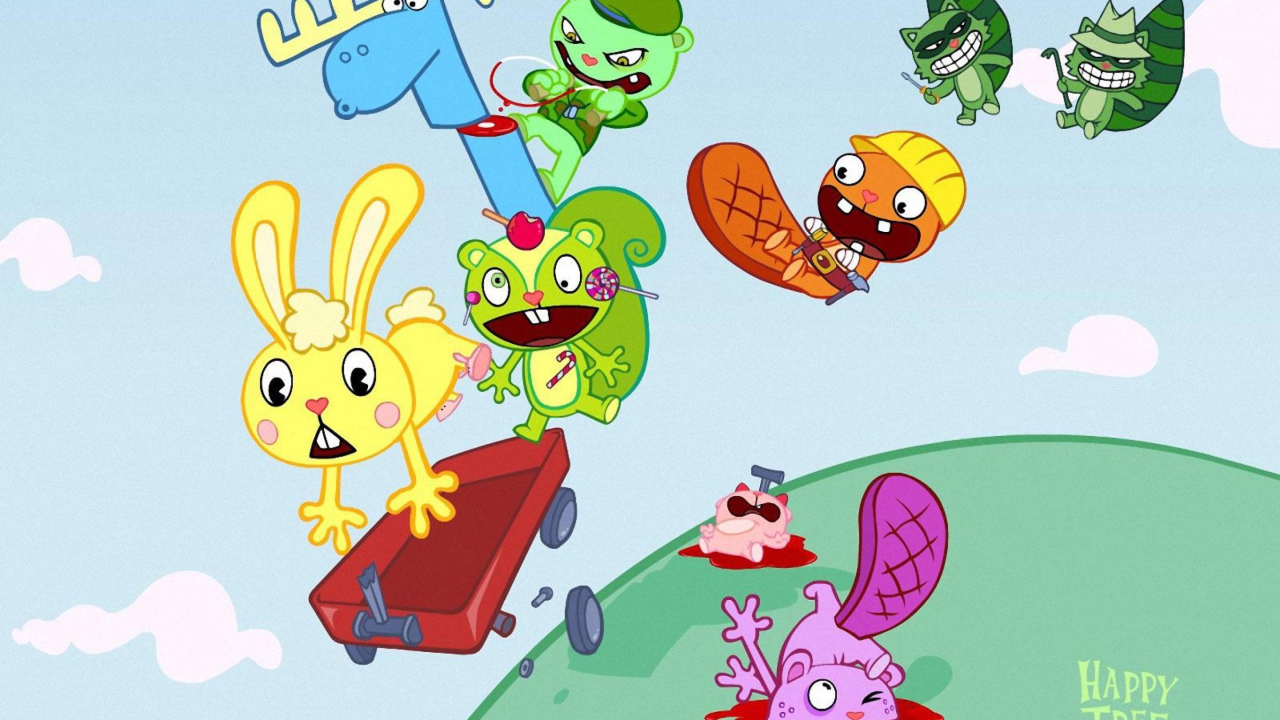 Screenshot №1 pro téma Happy Tree Friends 1280x720