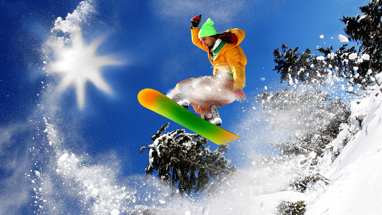 Screenshot №1 pro téma Snowboard Freeride 1280x720