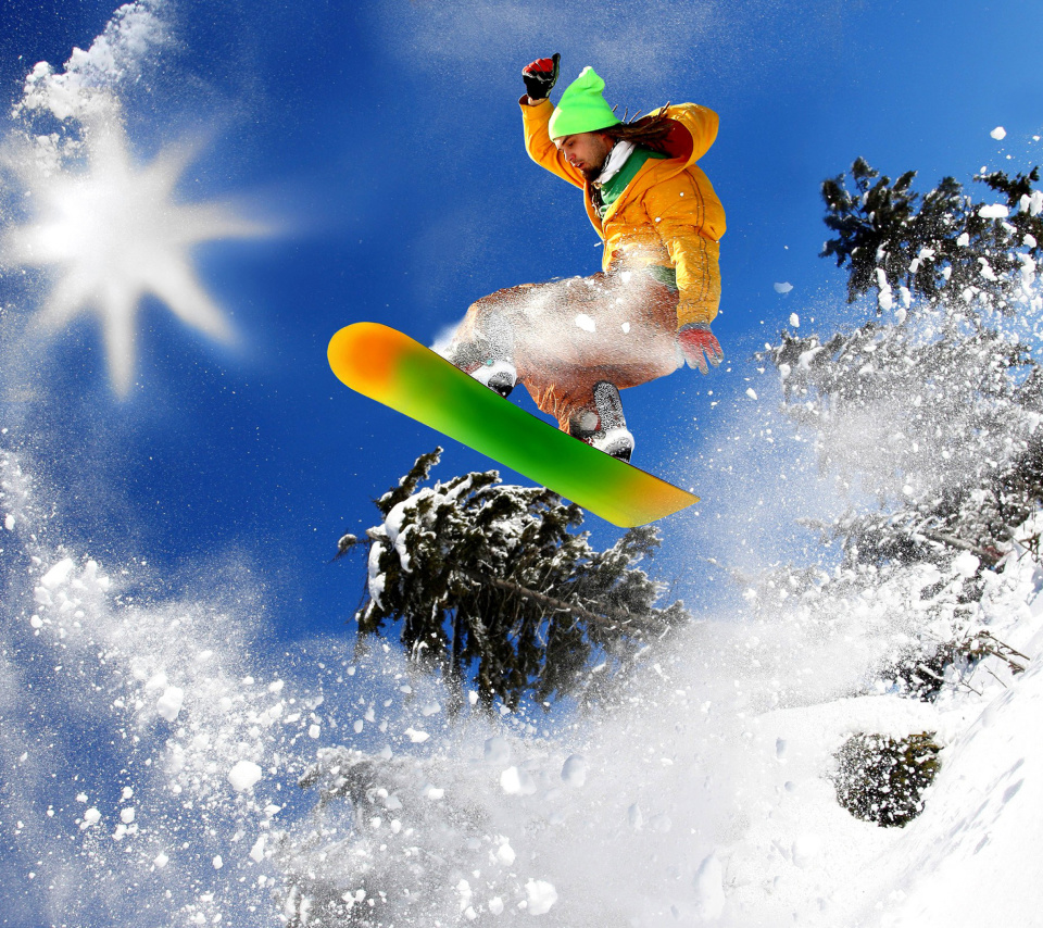 Screenshot №1 pro téma Snowboard Freeride 960x854