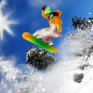 Snowboard Freeride - Obrázkek zdarma pro iPad mini 2