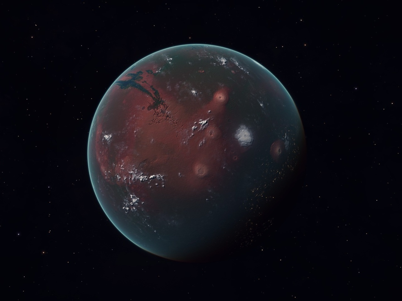 Fondo de pantalla Mars Planet 1280x960