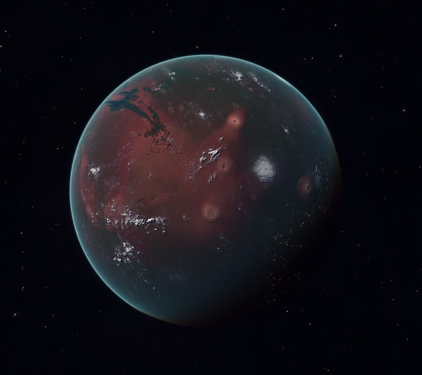 Обои Mars Planet 1440x1280