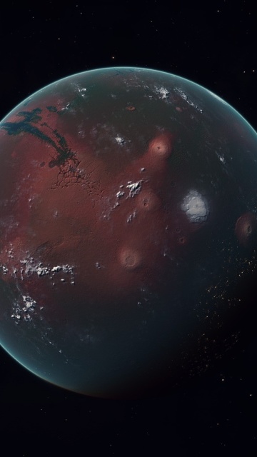 Das Mars Planet Wallpaper 360x640