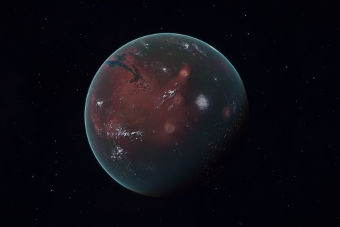 Обои Mars Planet 480x320