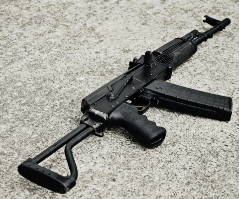 Обои Rifle Saiga 480x400
