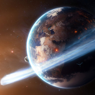 Planets In Space - Obrázkek zdarma pro iPad 2