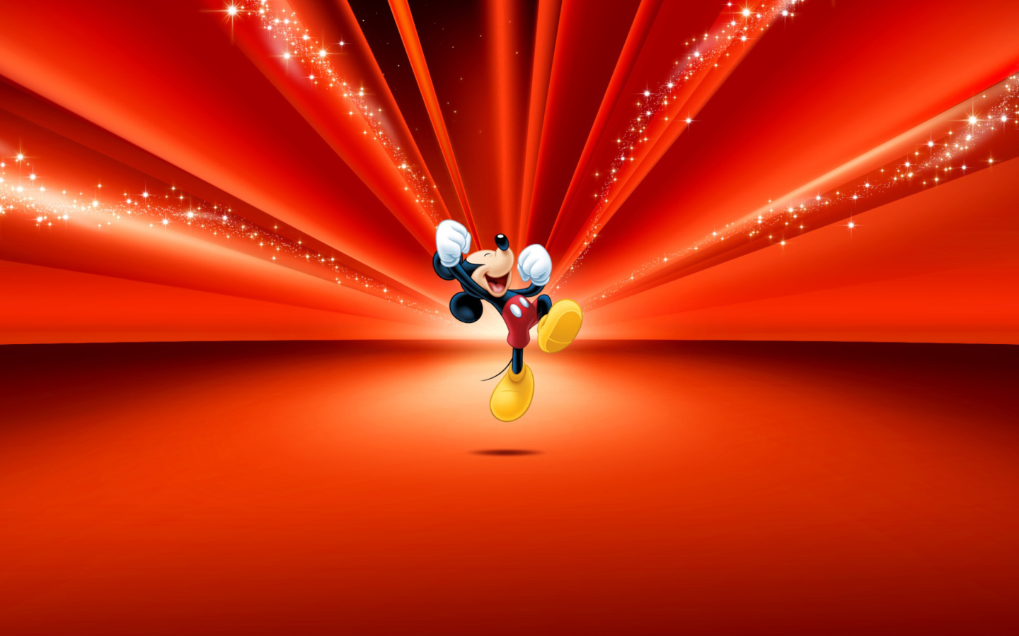 Mickey Mouse Disney Red Wallpaper screenshot #1 1440x900