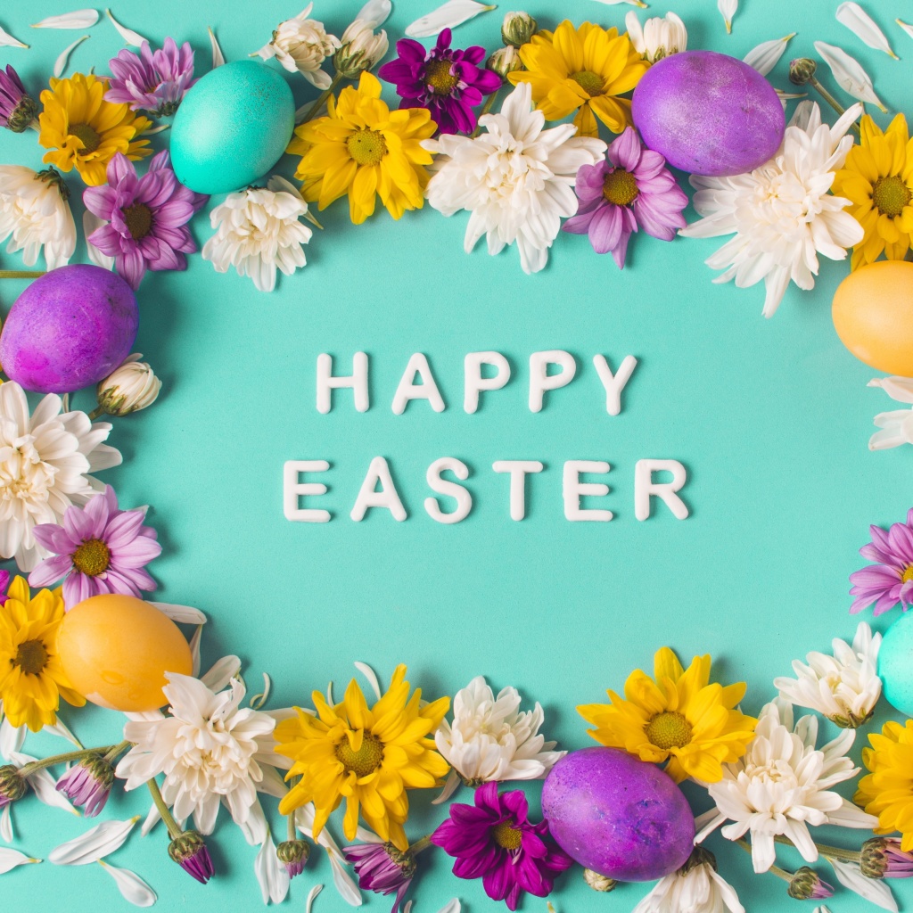 Das Happy Easter Celebrate Wallpaper 1024x1024